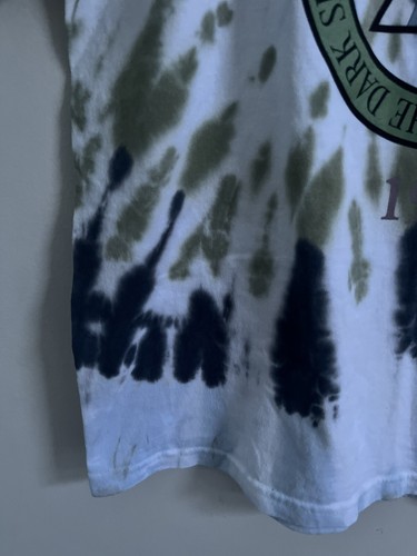 Pink Floyd Tie-dye T-shirt Dark Side of the Moon Youth Size Large White Green - Picture 3 of 7