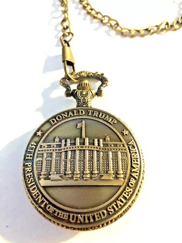 Watch Pocket Onion Donald Trump USA President United States Key Ring