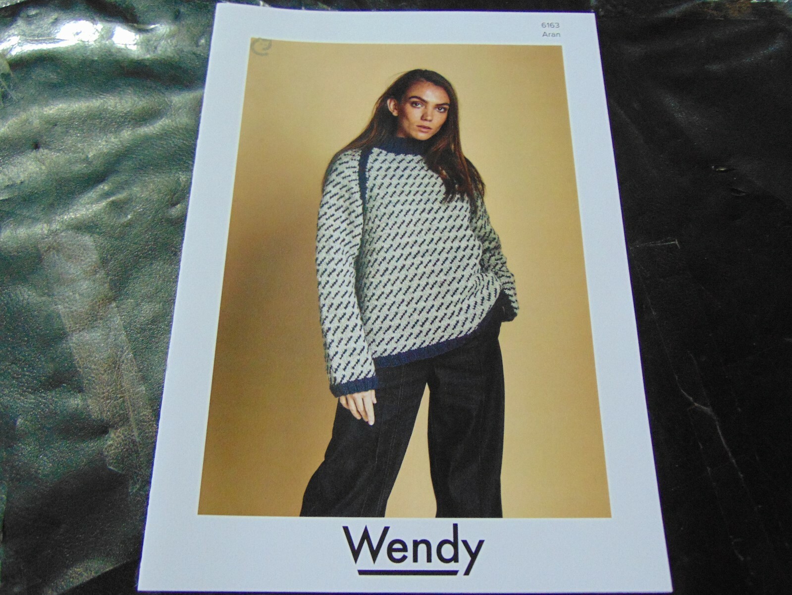 Wendy Unisex Fair Isle  Aran Sweater Pattern 6163  (32 - 50 in)