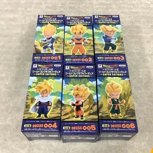 Figura Coleccionable Dragon Ball Z Super Saiyans World WCF DBZSS 001-006 6 cuerpos