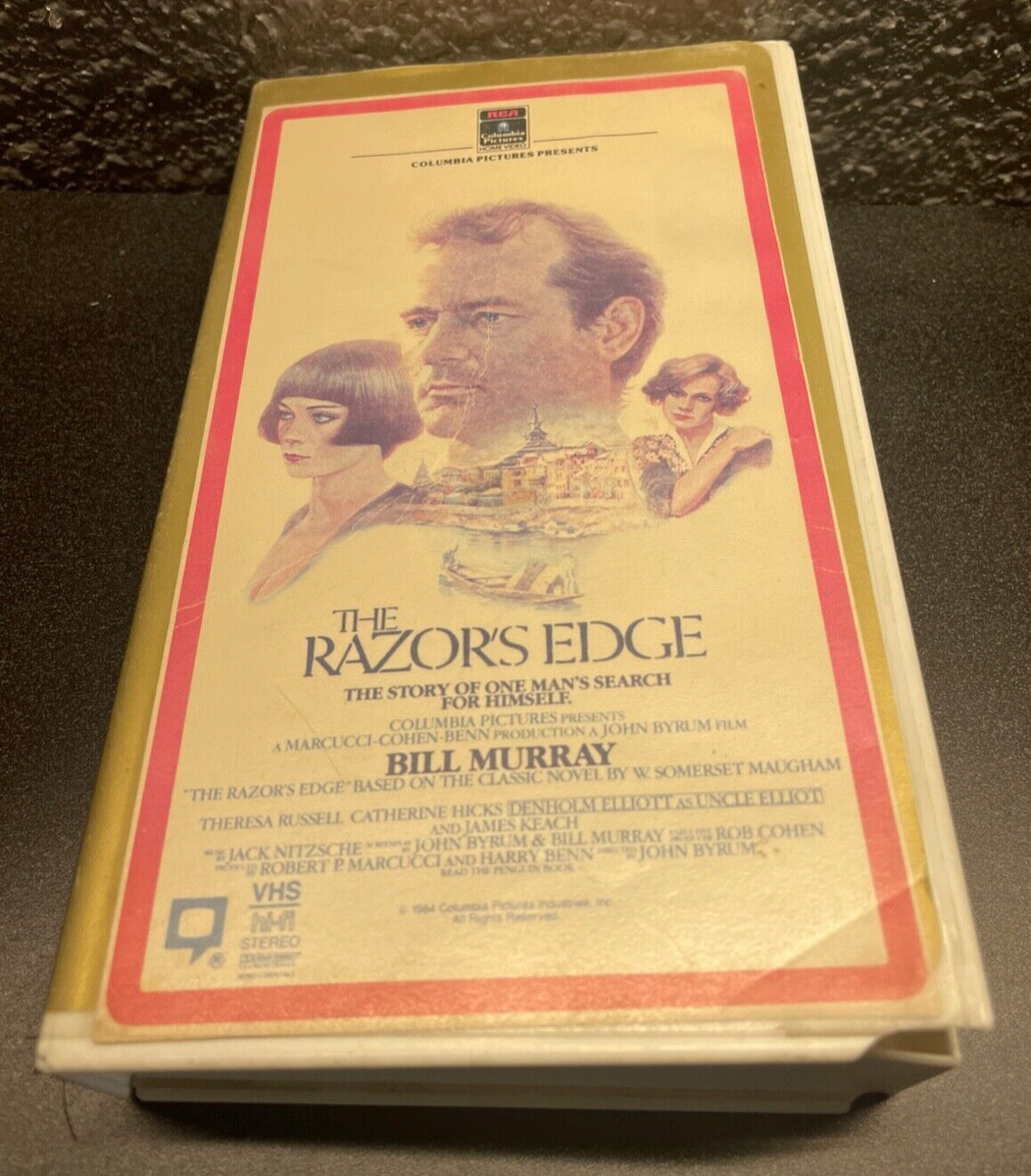 The Razors Edge Vintage Old VHS Tape 1984 Stars Bill Murray Hard