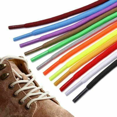 Unisex Rope Multicolor Waxed Round Cord Dress Shoe Laces DIY Colourful Shoelace