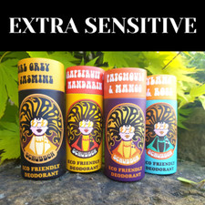 Extra Sensitive Natural Deodorant Stick Vegan Eco chemical Aluminium Free