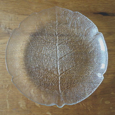 6 Glasteller Teller flach Luminarc Arcoroc Aspen Blattform d 19,5 cm