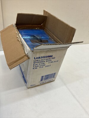 Zoro Select Lab20609be Specimen Transfer Bag,6 In. W,Pk1000