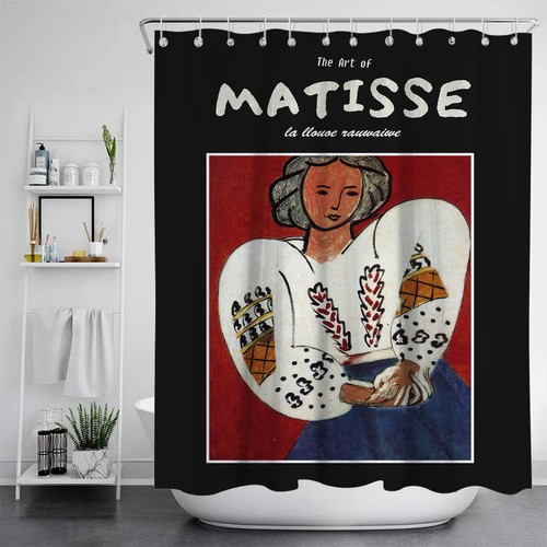 Shower Curtain Waterproof Fabric Bathroom Decoration - Picture 9 of 10