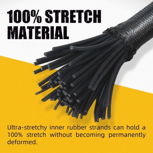Cavi elastiche di grado marino resistenti all'aperto - rotolo di corde elastiche - 100% elastiche E - Foto 4 di 7