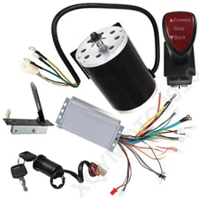 48V 1800W Brushless Electric Motor Kit Controller Pedal for Go Kart Scooter ATV