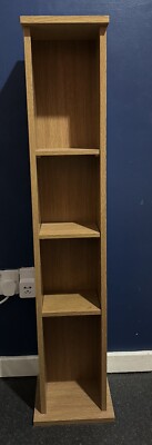 Extra großes massives handgefertigtes Holz Bücherregal Standregal CD Regal 109 x 20 x 17 cm