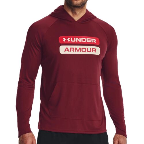 Under Armour Men's Velocity Wordmark Long Sleeve Hoodie (as1, alpha, l, regular,