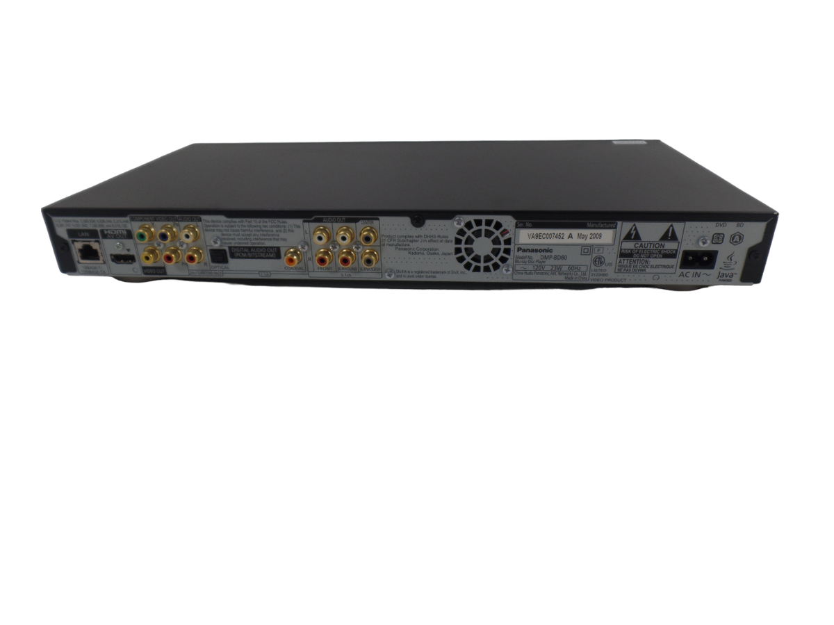 Panasonic DMP-BD80 Blu-ray Disc CD Player - NO Remote | HDMI Panasonic DMP-BD80 Blu-ray Disc CD Player - NO Remote | HDMI