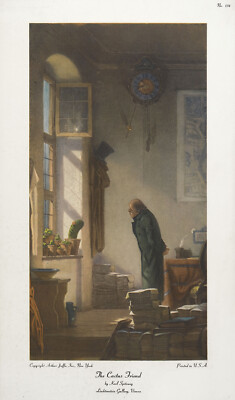 KARL SPITZWEG Rare Vtg Circa 1950's-60's Collotype Litho THE CACTUS FRIEND  | eBay