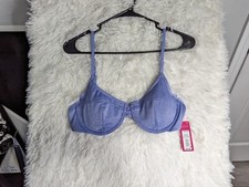 Xhilaration Periwinkle Sparkly Bikini Top Large Nwt