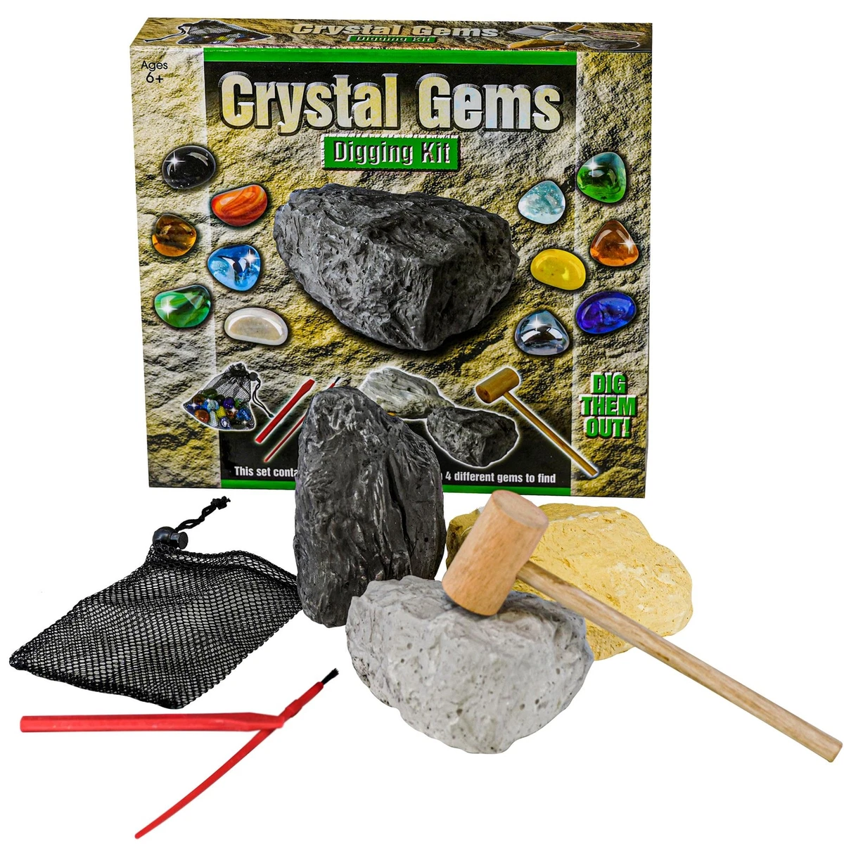 GOLD BRICK DIG OUT - 8.25 MINING KIT SCIENCE EXPLORATION KIT EXCAVATING  GOLD KIT GEOLOGIST TO BE KIT 