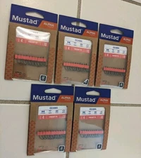 Lot Of 5 10-Packs Of Iseama Size 4 Hooks