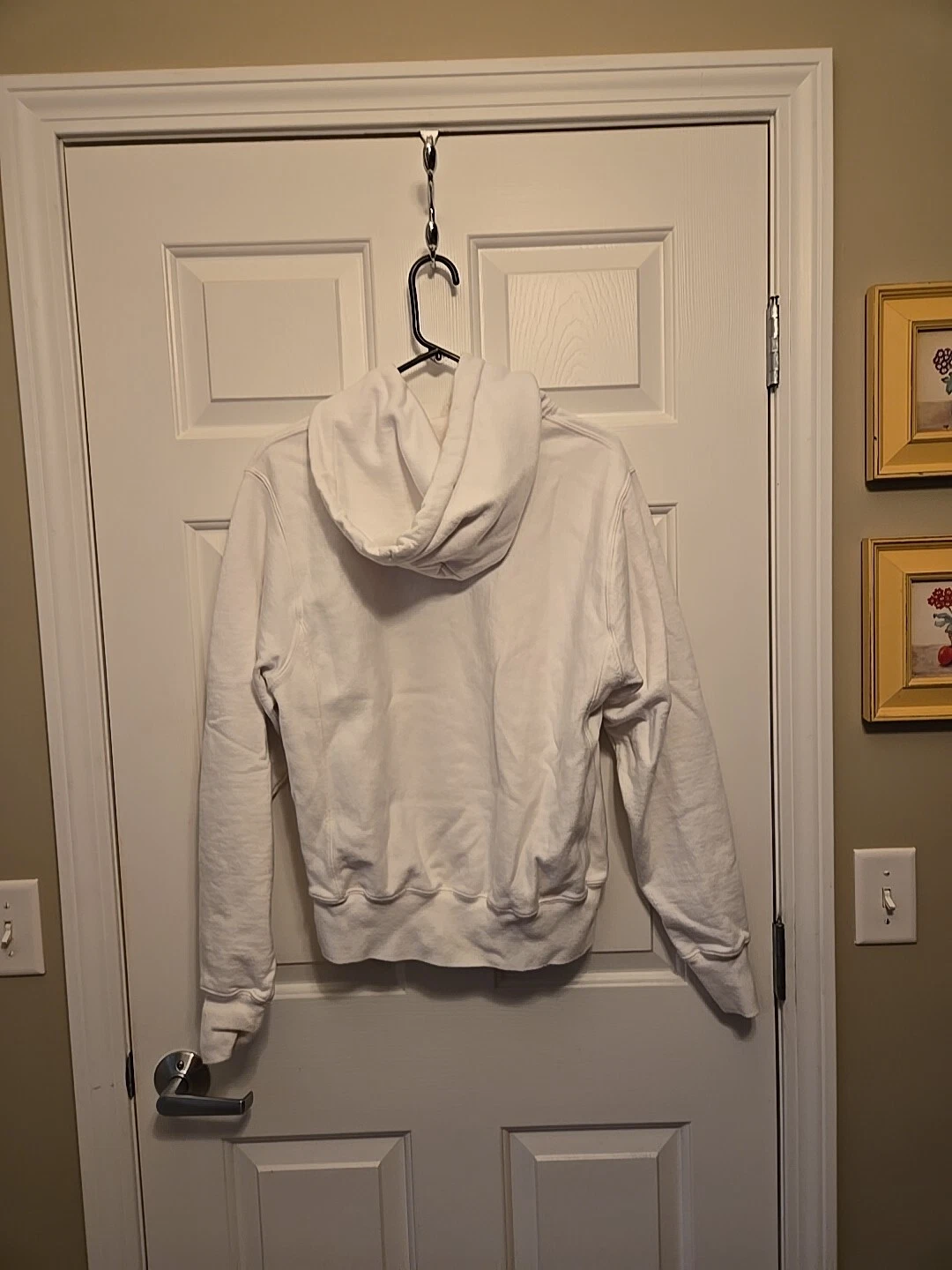 OFF WHITE Felpa Champion con cappuccio tessuto rovesciato donna taglia small felpa maglione vintage maglia