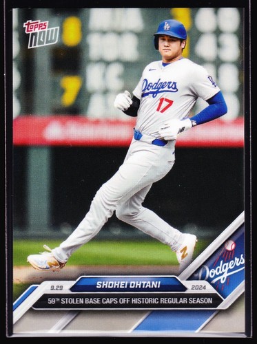 Shohei Ohtani Los Angeles Dodgers Historic 59 Stolen Base MLB 2024 Topps Now 779