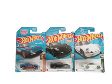 Hot Wheels PORSCHE Set of 3  Black #199/250, White #125/250 and Blue #45/250 New
