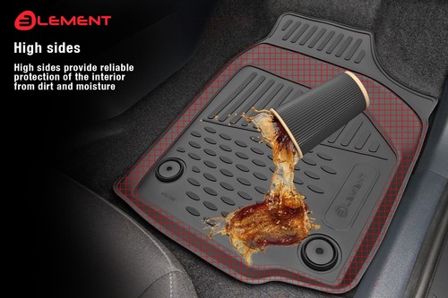 Custom Tailored 3D Floor mats designed for PEUGEOT 3008 II 2016-2022 4 pcs. - Foto 6 di 12