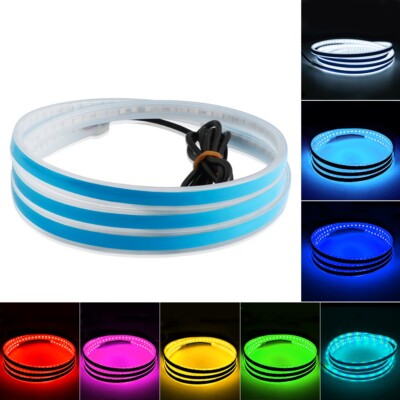180cm Start Scan Dynamic White LED DRL Hood Light Strip Daytime Running Light