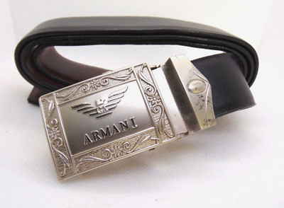 ARMANI Exchange Men Leather Belt S Black  lite