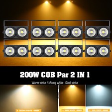 200 W COB 2 LED par DMX audience luce palco bianco caldo studio teatro dj spettacolo