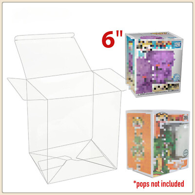1X 6Inch Pop Protector Compatible with Funko Pop! 6'' Figures Plastic Display Box