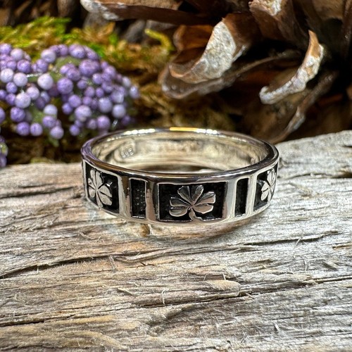 Kleeblatt Ring Irish Ireland Ehering Ring 925 - Bild 4 von 10
