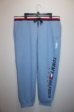 TOMMY HILFIGER SPORT WOMENS JOGGER PANTS DRWSTRIG FLEECE-LINED LIGHT BLUE SIZ XL