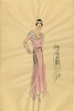 Original Parisian Fashion Watercolours