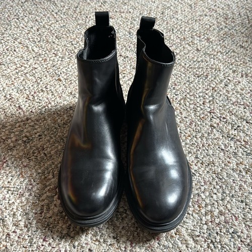 ZARA Men’s Chelsea Boots in Black Size 40 - Picture 6 of 11
