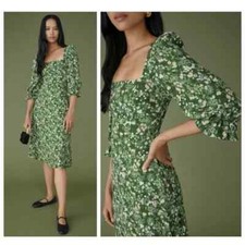 Reformation Enid Dress in Autumnal Floral Midi Cottagecore Farmcore size 2