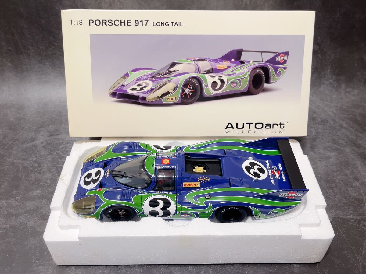 オートアート　1/18 ポルシェ　917LH ルマン 1970 #3 Autoart 1/18 Millennium Porsche 917 Long Tail Lemans 1970