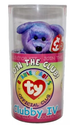 Ty Beanie Babies Clubby IV 3体セット TY Beanie Baby - 2001 Clubby IV the Bear In Tube for sale online