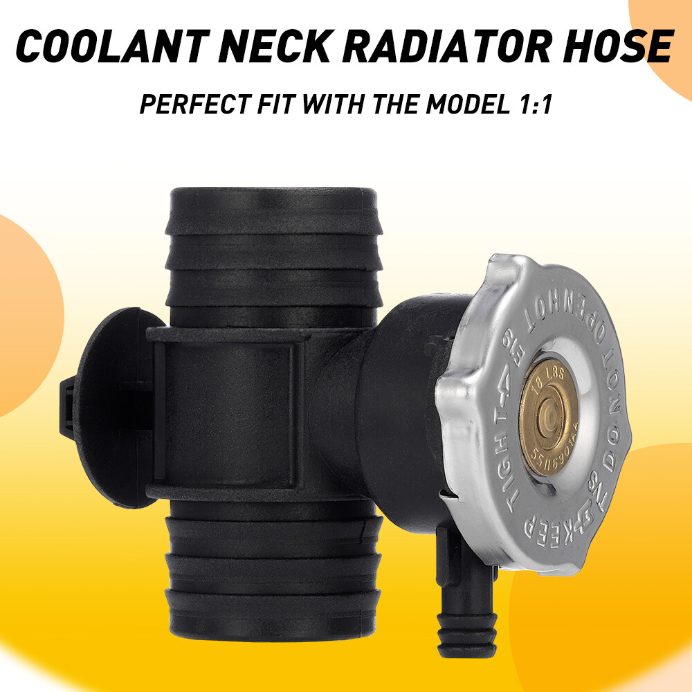 Radiator Coolant Neck Hose Connector & Cap for 2011-2014 Chrysler 200 2.4L Engine
