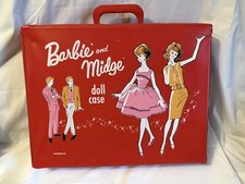 1963 Mattel Barbie Midge Doll Case Red