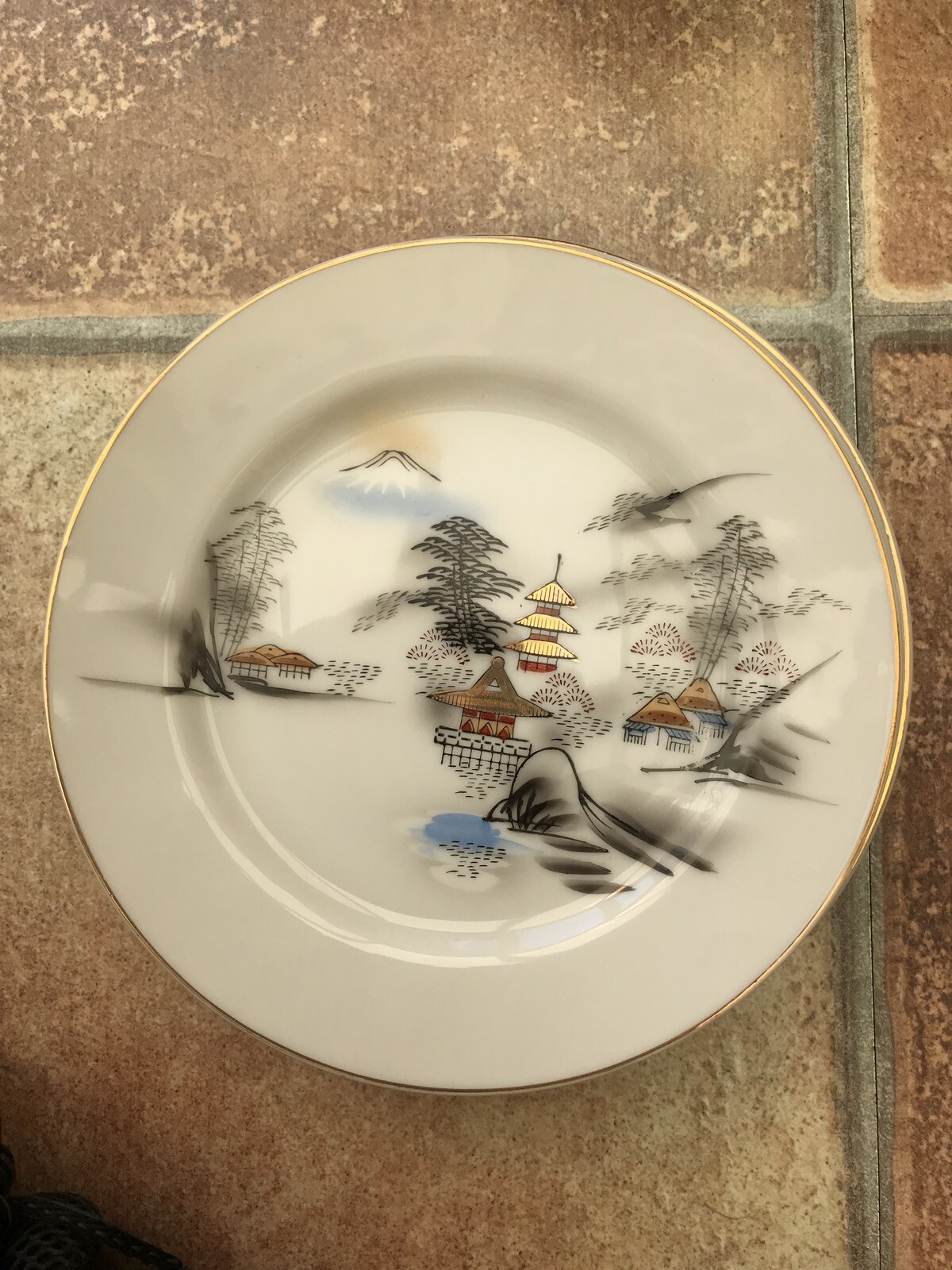 Hayasi Kutani Fine China 21 Piece Tea Set Mostly VGC Collect Only Lot £