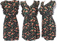 Dolman Floral Summer Batwing Sleeves Causal Dress