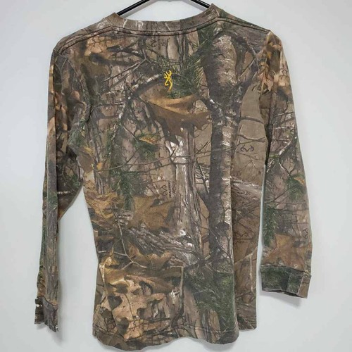 Browning Mens Sweatshirts Multicolor Camouflage Crew Neck Fleece Lined Cotton S - Picture 4 of 10