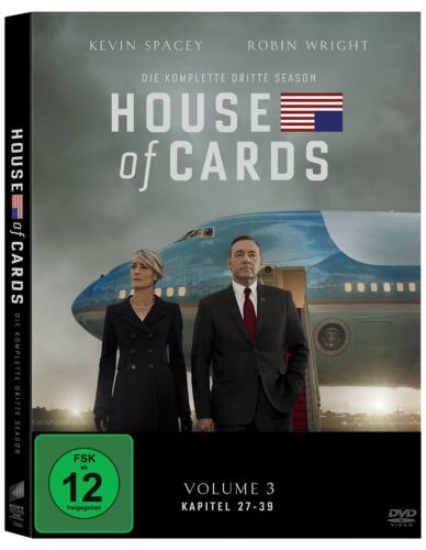 House of Cards - Die komplette dritte Season [4 DVDs/NEU/OVP] Kevin Spacey, Rob - Foto 1 di 1