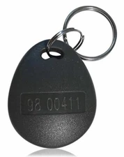 2 RFID Proximity Key Fobs 26 Bit Wiegand H10301 Keyless 125 kHZ--Thick, Grey