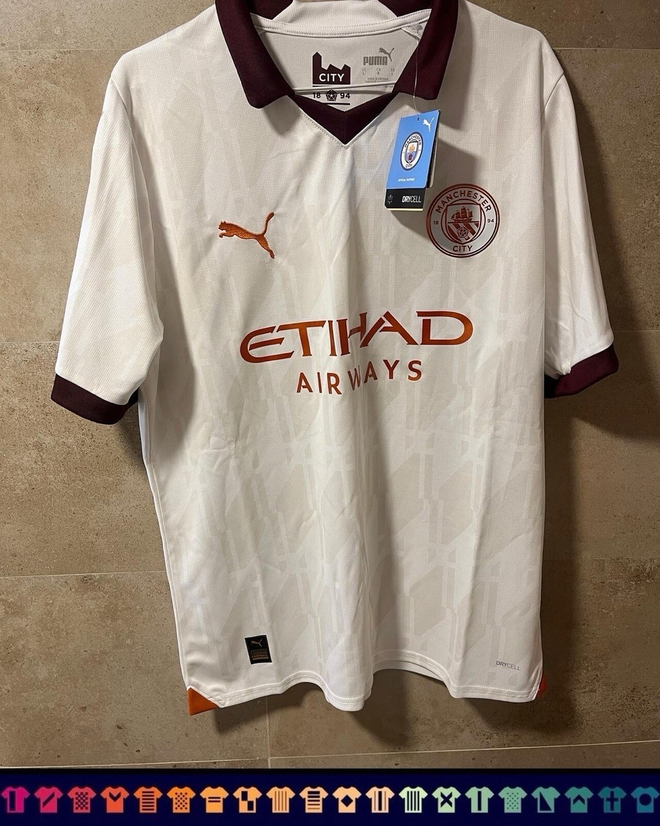 Manchester City 　0304 Away Jersey Manchester City Away football shirt 2003 - 2004 rare mens