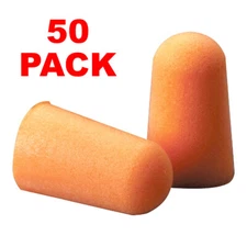 3M 1100 Foam Uncorded 29dB Earplugs (50 Pack)
