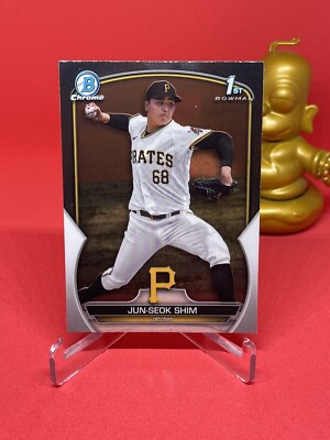 2023 Bowman Chrome Jun-Seok Shim 1st Bowman #BCP-153 Pittsburgh Pirates