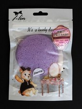 Image of 1x100% Natural Lavender Konjac Sponge Facial & Body Deep Exfoliating Cleansing