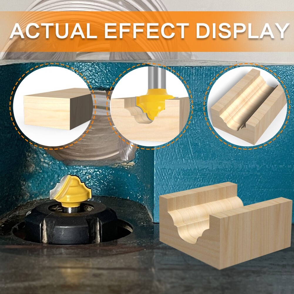Mdf Rputing Bits 8mm Shank For Woodworking Router Bit with 19mm Cutting for MDF and ...