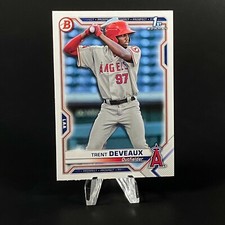 2021 Bowman Prospects Paper Base #BP-94 Trent Deveaux - Angels FUTURE STAR!