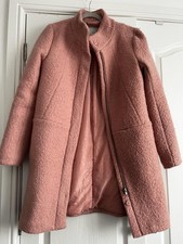 Pink/ Blush Ichi Ladies Wool Blend Jacket/ Coat 3m Insulated Size S
