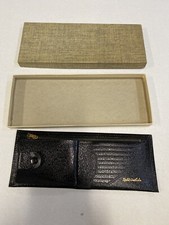 CowHide Black Leather Wallet with Zipper