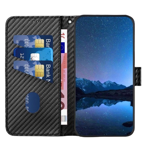 Carbon Fiber Pattern Wallet Phone Case For Google Pixel 6 7 8 9 Pro XL 7A 6A 8A - 第 12/20 張圖片